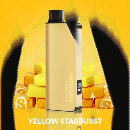 YELLOW STARBURST- ALIBARBAR 9000 PUFF